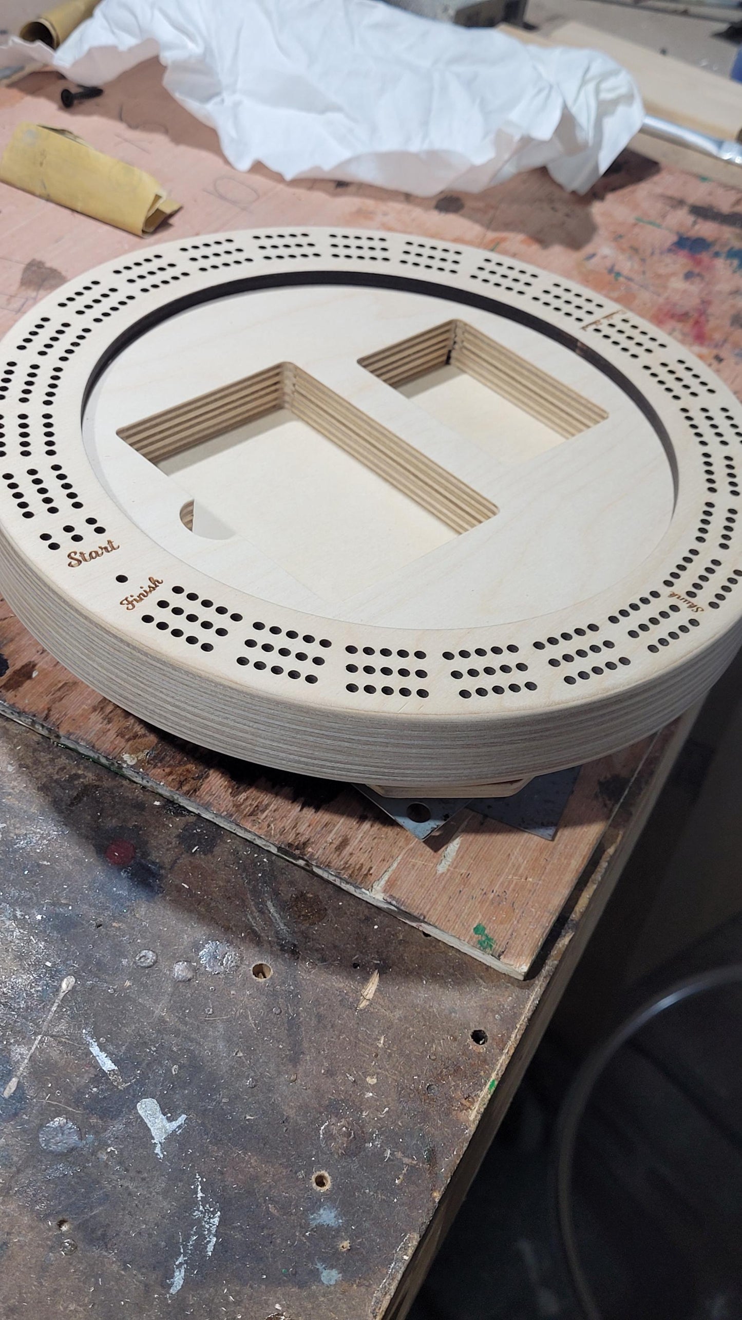 3- Non finished Cribbage Boards
